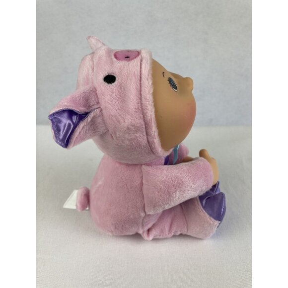 Cabbage Patch Kids Cuties 10" Doll Pink Pig Barnyard Thumb Sucker Plush Outfit B - Picture 6 of 10